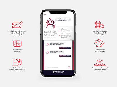 Civibot app bank design features italy milan product strategy ui workshop