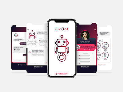 Civibot bank app banking branding chatbot design italy milan mobile product strategy ui ux workshop