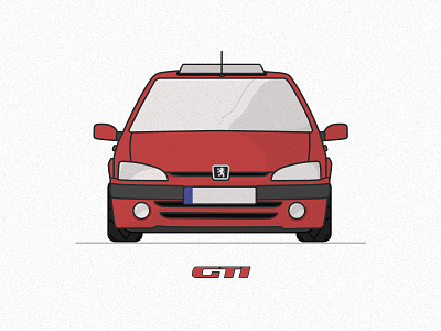 Peugeot 106 GTi 1.6 106 16v car cherry red french gti hot hatch peugeot racing