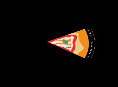 cut pizza design logo logo design logo mark logo mockup logos logotype minimal