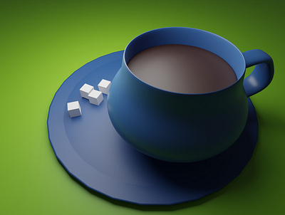 Чашка на блюдце с сахаром design graphic design illustration illustrator vector