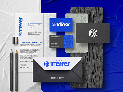 Branding - Treffer Group cube design enterprise group logo square technology treffer