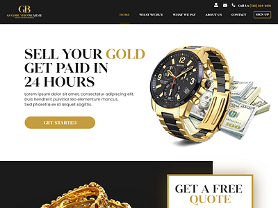 GoldBuyersNearMe Web Design design ui ux web webdesign website