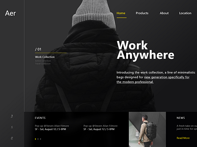 AER Web Design design ui ux web webdesign website