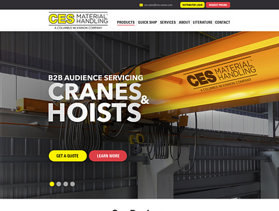 CES MATERIAL HANDLING Web Design design ui ux web webdesign website