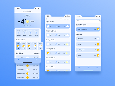 Weather app app app design application design simple ui ux weather
