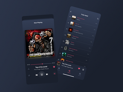 Music App design ios music app playlist ui ux