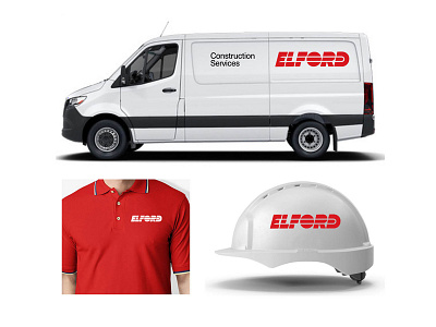 elford construction services brand identity branding construction design