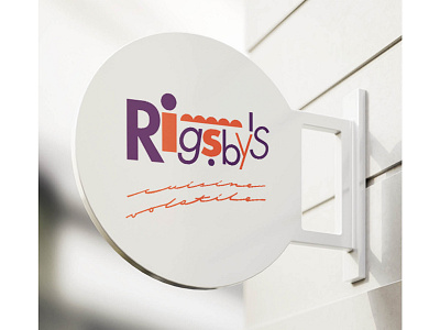 rigsbys cuisine volatile signage branding design restaurant