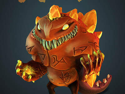 Feo lmonster 3d art character art monster