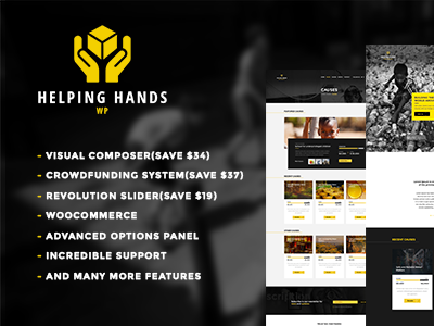 Helping Hands - Crowdfunding Charity Theme