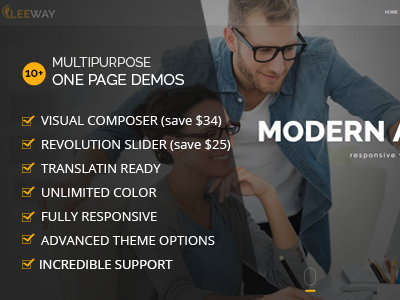 Leeway - Multipurpose Business WordPress Theme agency app app landing business corporate landing page marketing onepage responsive seo slider startup