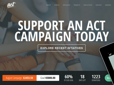 Act - Charity WordPress Theme campaign charity crowdfunding donation events foundation fundraising ngo non profit nonprofit nonprofit template nonprofit web template