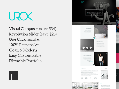UROK - Multipurpose WordPress Theme agency creative designer fashion photography theme themeforest wordpress
