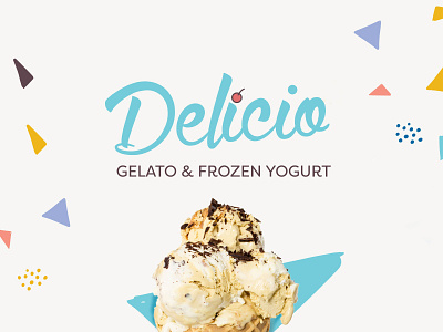 Delicio-Update branding design frozen frozen yogurt gelato ice cream logo icecream logo logo deisgn update