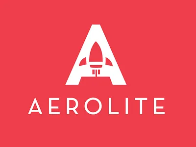 Aerolite dailylogochallenge design logo rocket spaceship