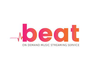 Beat Music Logo dailylogochallenge design logo music streaming