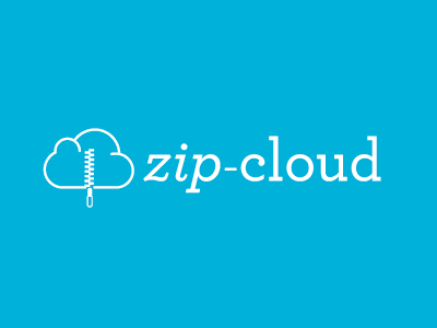 Zip Cloud Logo cloud computing dailylogochallenge design logo