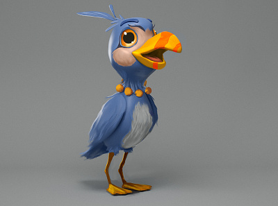 Mafagafo 2d 3d bird character nft