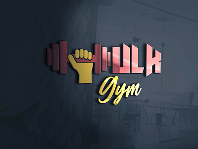 Hulk Gym 3D logo branding design flat graphic design illustration illustrator logo typography vector website