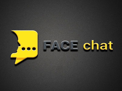 Face chat 3D logo branding design flat graphic design illustration illustrator logo typography vector website