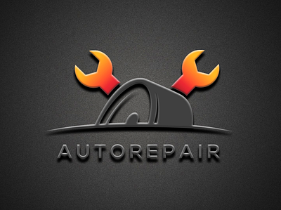 auto repair 3D logo art branding design graphic design illustration illustrator logo typography vector website