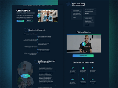 Landing page for launching an online course. design education landing page online course ui ux web