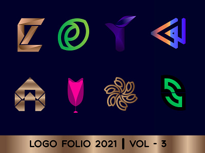 LOGO FOLIO 2021 VOL - 3 brand identity branding creative logo gradient logo graphic designer logo designer logo folio 2021 logo mark logos logotype modern logo symbol