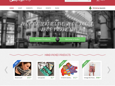 Call to action & recommended products ecommerce products web design website