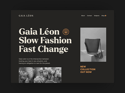 Gaia Léon – Sustainable Fashion Landing Page