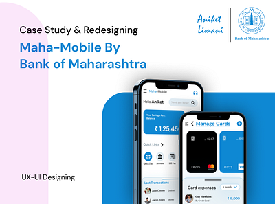 Maha-Mobile Banking App Redesign & Case Study app design bankingapp behance casestudy design dribbble figma prototyping redesign uidesign uxdesign