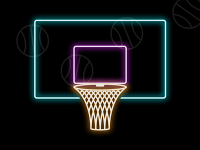 Nope! adobe photoshop animation basketball design gif gif animation graphic design neon neon sign photoshop