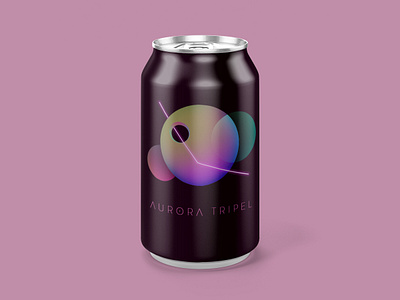 Aurora Tripel Can adobe photoshop beer beer branding beer can brand branding character clean design flat graphic design identity illustrator label label design lettering logo minimal type typography