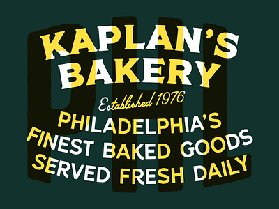 Kaplan's Bakery adobe photoshop brand branding character clean design graphic design icon identity illustration illustrator label label design lettering logo minimal type typography
