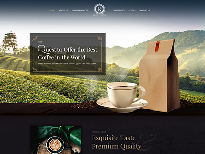 WordPress Theme Design coffee coffee cup dark elegant food