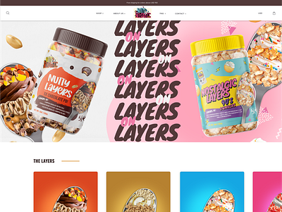 Shopify Store Design colorful e commerce food shopify