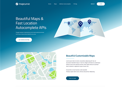 Mapcurve redesign clean maps startup