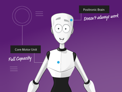 Robot Concept cartoon comics illustration robot