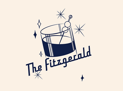 The Fitzgerald branding design logo vector