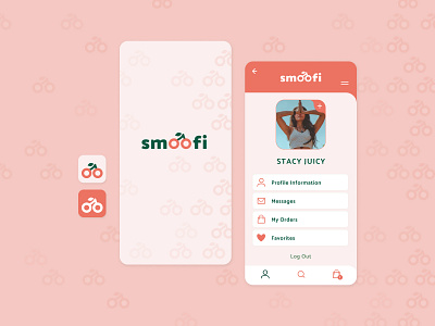 Smoofi Delivery App Concept app bike branding design figma logo ui ux