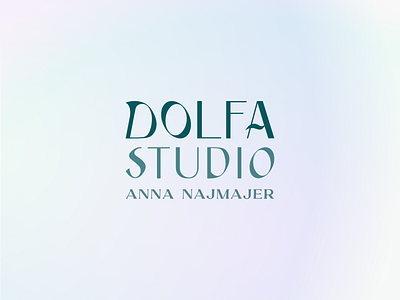 Dolfa Studio Personal Branding 70s aqua blue branding design dolphin fin graphic design green logo ocean personal personal branding retro studio studio logo typography vector vintage waves