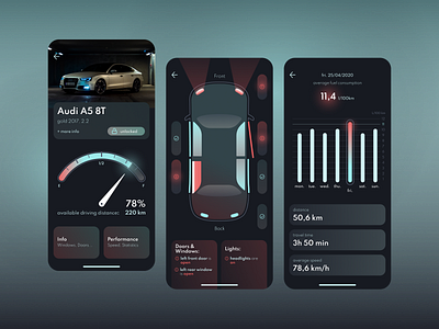 Car Performace App UI Concept