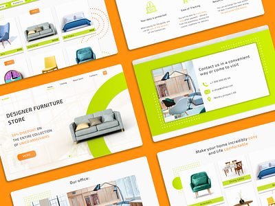 Online store Design for designer furniture A-shop