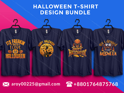 Download Halloween T Shirt Design Bundle By Anup Mandal On Dribbble