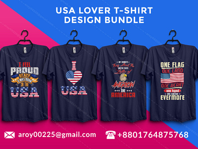 usa lover t-shirt design bundle