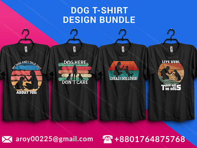 dogs lover t-shirt design bundle