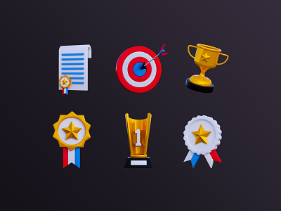 3D Achievements Icon 3d icon 3d trophy achievement