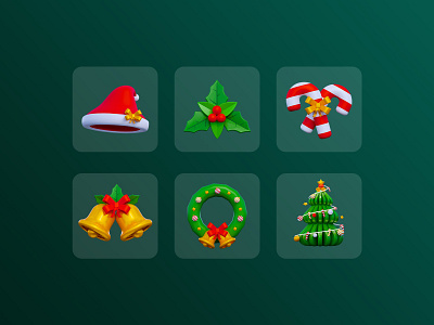 3D Christmas Icon 3d icon christmas icon