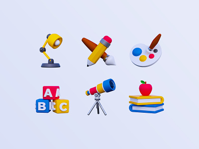 3D Education Icon