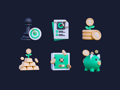 3D Financial Icon